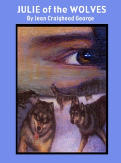 My idea for the cover of Julie of the Wolves