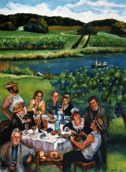 The Boating Party Comes to the Millbrook Vineyard
